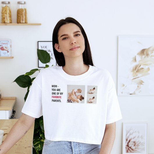 コラージュモダン写真とハッピーマザーズのデイギフト Tシャツ