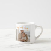 コラージュモダン写真とハッピー・サンクスギビング エスプレッソカップ (右)