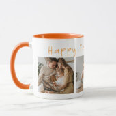 コラージュモダン写真とハッピー・サンクスギビング マグカップ (左)