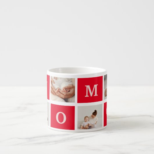 コラージュモダン写真とマ最高のマ・エバーギフト エスプレッソカップ (正面)