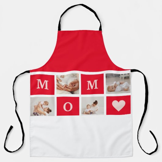 コラージュモダン写真とマ最高のマ・エバーギフト エプロン (正面)