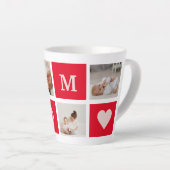 コラージュモダン写真とマ最高のマ・エバーギフト カフェラテマグ (右アングル)