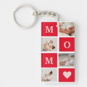 コラージュモダン写真とマ最高のマ・エバーギフト キーホルダー (正面)