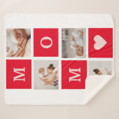 コラージュモダン写真とマ最高のマ・エバーギフト シェルパブランケット (正面(横))