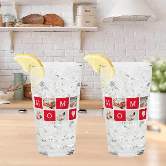 コラージュモダン写真とマ最高のマ・エバーギフト タンブラーグラス