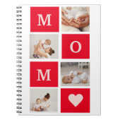 コラージュモダン写真とマ最高のマ・エバーギフト ノートブック (正面)