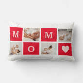 コラージュモダン写真とマ最高のマ・エバーギフト ランバークッション (正面)