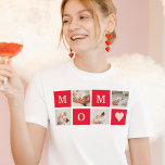 コラージュモダン写真とマ最高のマ・エバーギフト Tシャツ<br><div class="desc">コラージュモダン写真と文字マ最高のマ・エバーギフト。最高のパーソナライズされた母の日、女性の日、または母の誕生日のための贈り物。彼女と同じくらい素晴らしいギフトを持つ母を驚かせる。</div>