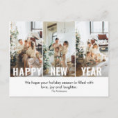 コラージュモダン写真と年賀状 シーズンポストカード (正面)