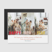 コラージュモダン写真と新年おめでとう (正面/裏面)