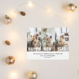 コラージュモダン写真と新年おめでとう