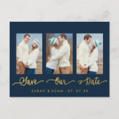 コラージュモダン写真はがきを保存する 案内ポストカード (正面)