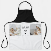 コラージュモダン写真を愛するママのギフト最高のプレゼント エプロン (正面)