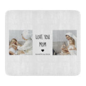 コラージュモダン写真を愛するママのギフト最高のプレゼント カッティングボード (正面)