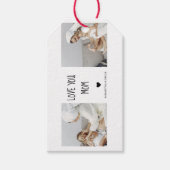 コラージュモダン写真を愛するママのギフト最高のプレゼント ギフトタグ (正面)