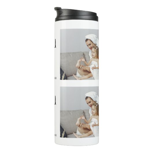 コラージュモダン写真を愛するママのギフト最高のプレゼント タンブラー (回転右)