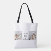 コラージュモダン写真を愛するママのギフト最高のプレゼント トートバッグ (裏面)