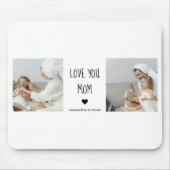 コラージュモダン写真を愛するママのギフト最高のプレゼント マウスパッド (正面)