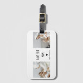 コラージュモダン写真を愛するママのギフト最高のプレゼント ラゲッジタグ (正面縦)
