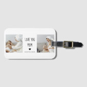 コラージュモダン写真を愛するママのギフト最高のプレゼント ラゲッジタグ (正面横)