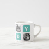 コラージュモダン写真ハッピーファーザーズ・デイギフト エスプレッソカップ (右)