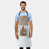 コラージュモダン写真ハッピーファーザーズ・デイギフト エプロン (着用した状態)