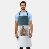 コラージュモダン写真ハッピーファーザーズ・デイギフト エプロン (着用した状態)