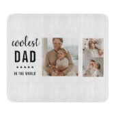 コラージュモダン写真ハッピーファーザーズ・デイギフト カッティングボード (正面)