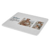 コラージュモダン写真ハッピーファーザーズ・デイギフト カッティングボード (角)