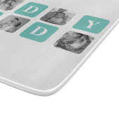 コラージュモダン写真ハッピーファーザーズ・デイギフト カッティングボード (角)