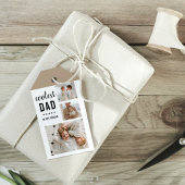 コラージュモダン写真ハッピーファーザーズ・デイギフト ギフトタグ