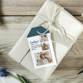 コラージュモダン写真ハッピーファーザーズ・デイギフト ギフトタグ