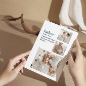 コラージュモダン写真ハッピーファーザーズ・デイギフト サンキューカード