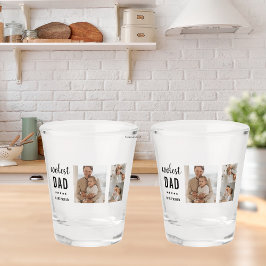 コラージュモダン写真ハッピーファーザーズ・デイギフト ショットグラス