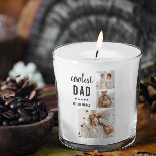 コラージュモダン写真ハッピーファーザーズ・デイギフト スクエアシール