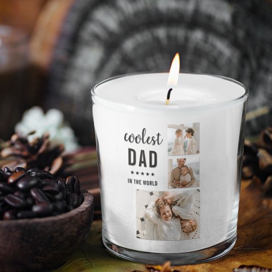 コラージュモダン写真ハッピーファーザーズ・デイギフト スクエアシール