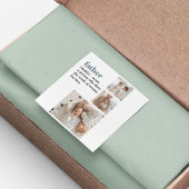 コラージュモダン写真ハッピーファーザーズ・デイギフト スクエアシール