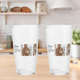 コラージュモダン写真ハッピーファーザーズ・デイギフト タンブラーグラス