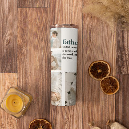 コラージュモダン写真ハッピーファーザーズ・デイギフト タンブラー