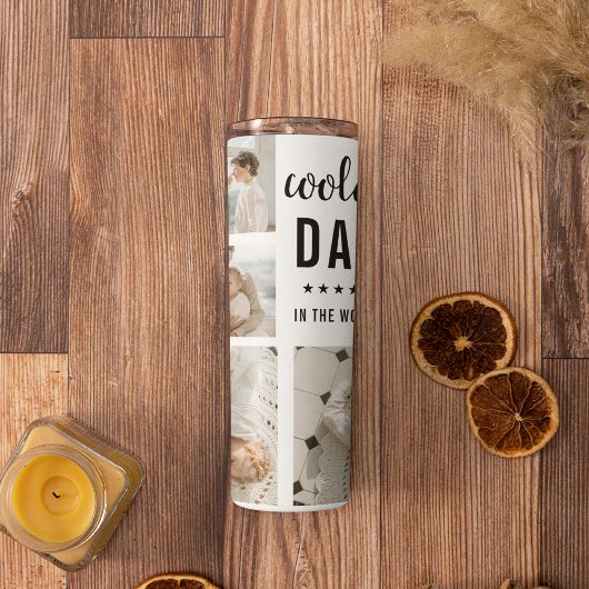 コラージュモダン写真ハッピーファーザーズ・デイギフト タンブラー