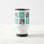 コラージュモダン写真ハッピーファーザーズ・デイギフト トラベルマグ (中央)