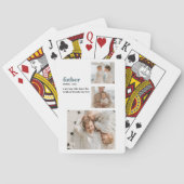 コラージュモダン写真ハッピーファーザーズ・デイギフト トランプ (裏面)