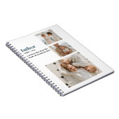 コラージュモダン写真ハッピーファーザーズ・デイギフト ノートブック (右側)