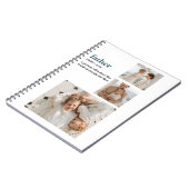 コラージュモダン写真ハッピーファーザーズ・デイギフト ノートブック (左側)