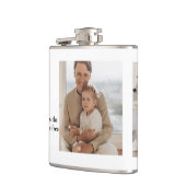 コラージュモダン写真ハッピーファーザーズ・デイギフト フラスク (左)