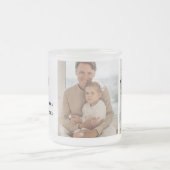 コラージュモダン写真ハッピーファーザーズ・デイギフト フロストグラスマグカップ (中央)