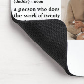 コラージュモダン写真ハッピーファーザーズ・デイギフト マウスパッド (コーナー)