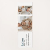 コラージュモダン写真ハッピーファーザーズ・デイギフト ヨガマット (正面)