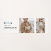 コラージュモダン写真ハッピーファーザーズ・デイギフト ヨガマット (正面(横))