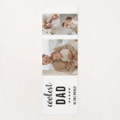 コラージュモダン写真ハッピーファーザーズ・デイギフト ヨガマット (正面)